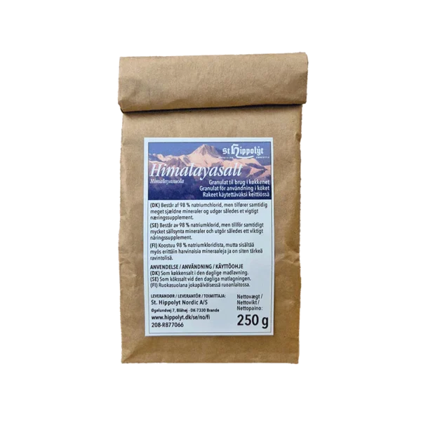 Himalayasalt – granulat til brug i køkkenet 250 g
